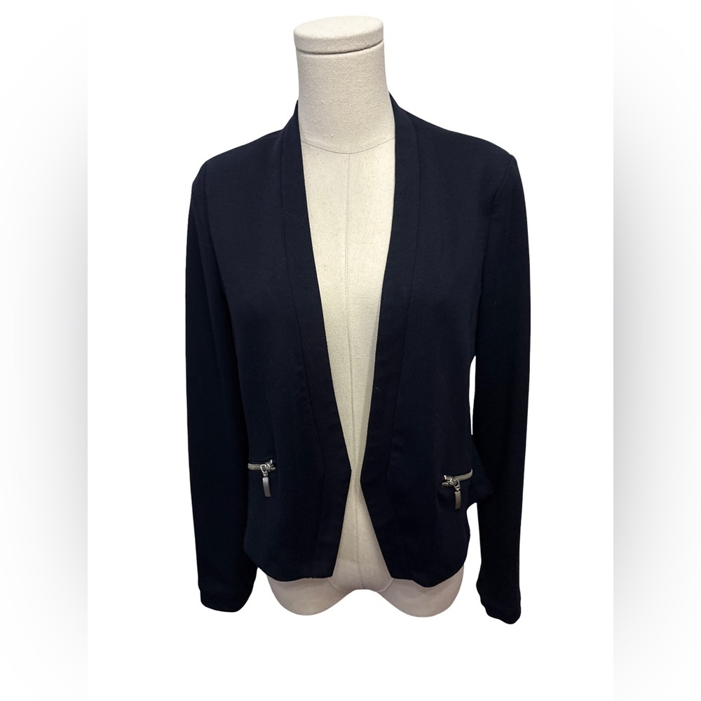 Dorothy Perkins Open Front Blazer with Zipper Pockets - size 12